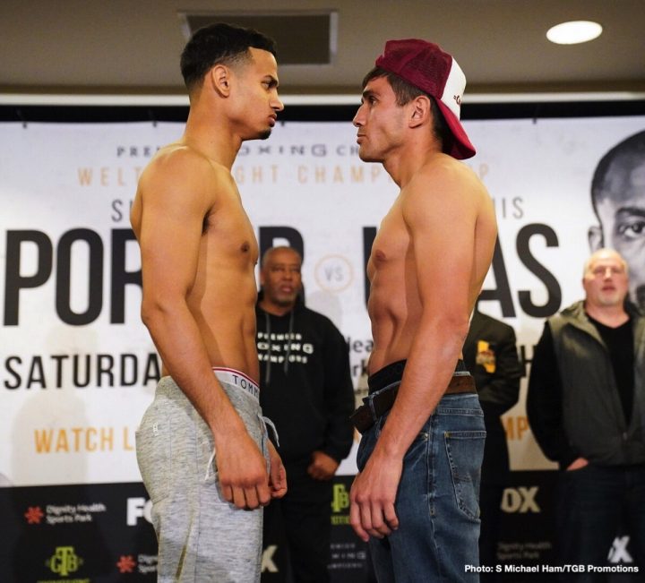 Shawn Porter Vs. Yordenis Ugas Weighin Results Boxing News 24