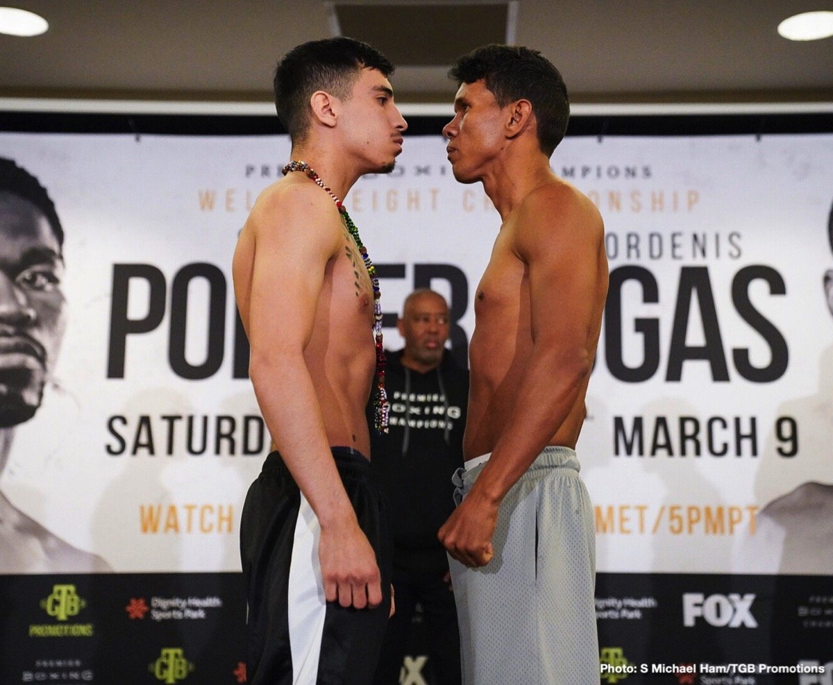 Shawn Porter Vs. Yordenis Ugas Weighin Results Boxing News 24