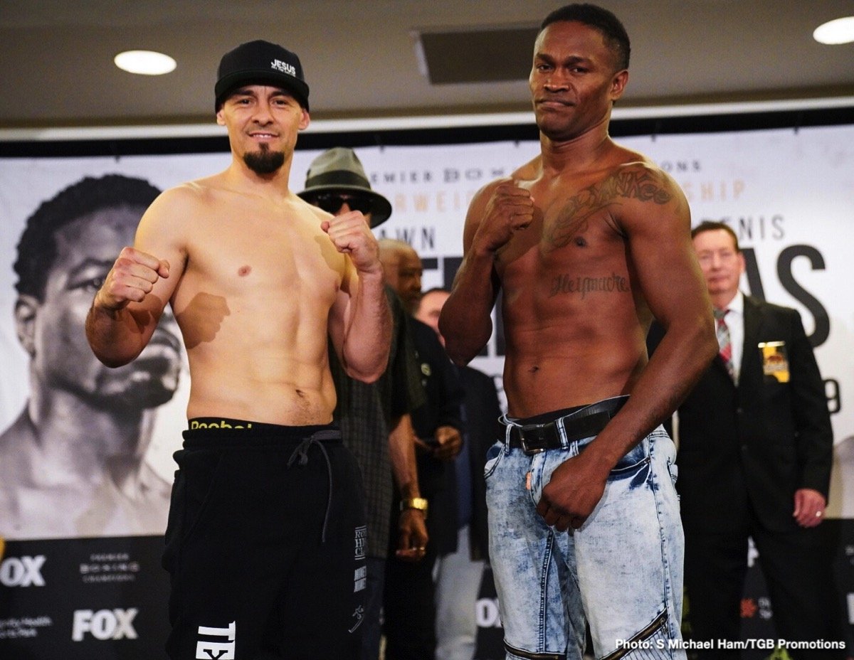 Shawn Porter Vs. Yordenis Ugas Weighin Results Boxing News 24