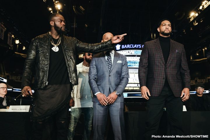 Image: Photos / Quotes: Deontay Wilder vs. Dominic Breazeale New York press conference
