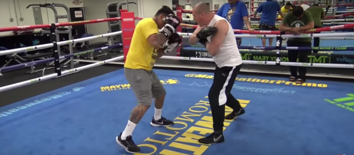 Image: Marcos Maidana showing off his new Mike Tyson moves