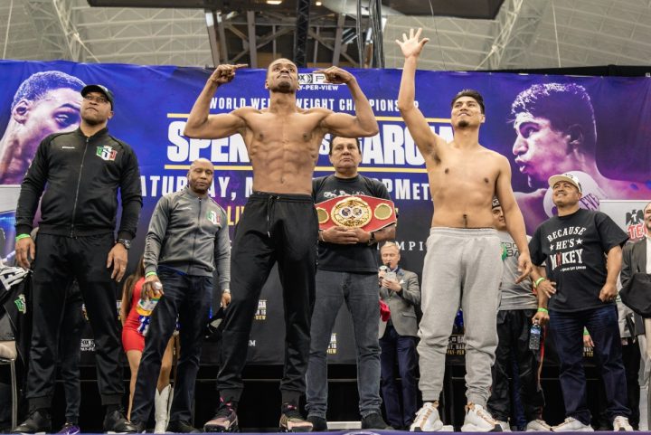 Image: Errol Spence Jr. vs. Mikey Garcia - weigh-in results