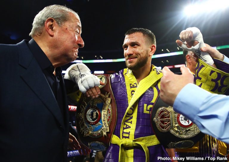 Image: Bob Arum says Lomachenko bigger fight for Kambosos than Haney, "nobody knows who Devin is"