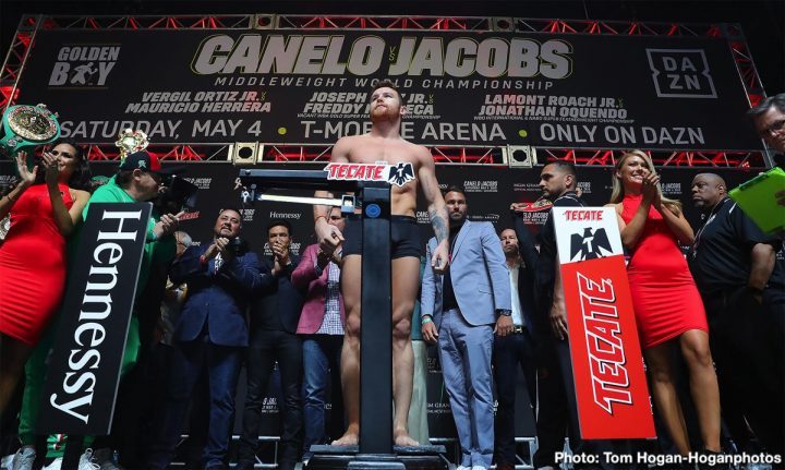 Image: Canelo Alvarez vs. Daniel Jacobs - Official Weigh-In Results