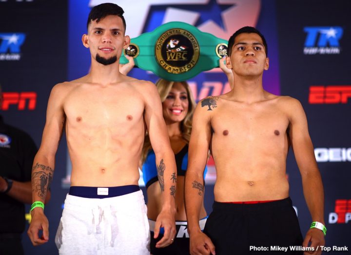 Image: Berchelt vs. Vargas and Navarrete vs. Dogboe - Official Weights