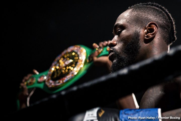 Image: Deontay Wilder: Dillian Whyte needs to keep winning and he'll get title shot
