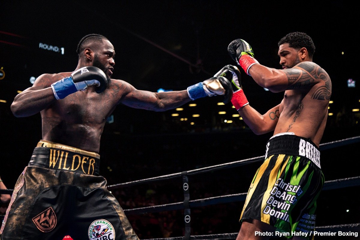Image: Wilder would accept WBC Franchise tag to "DUCK" Joshua or Whyte says Hearn