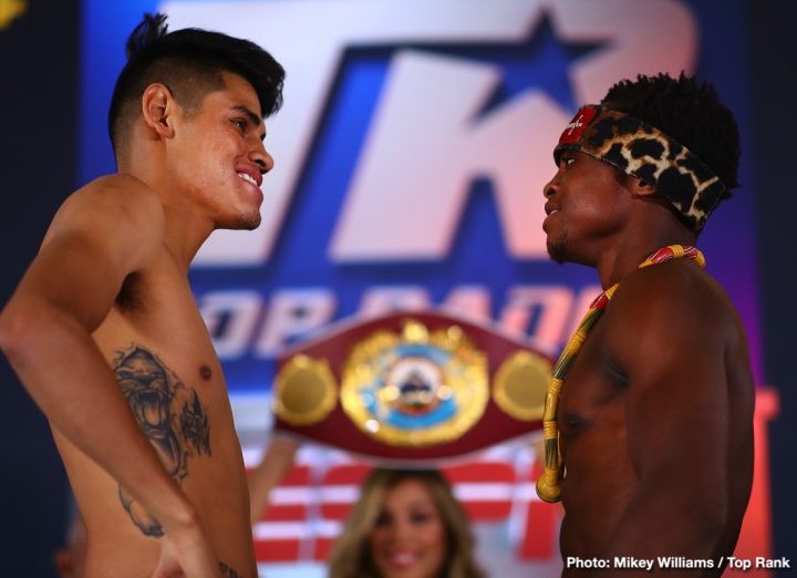 Image: Berchelt vs. Vargas and Navarrete vs. Dogboe - Official Weights