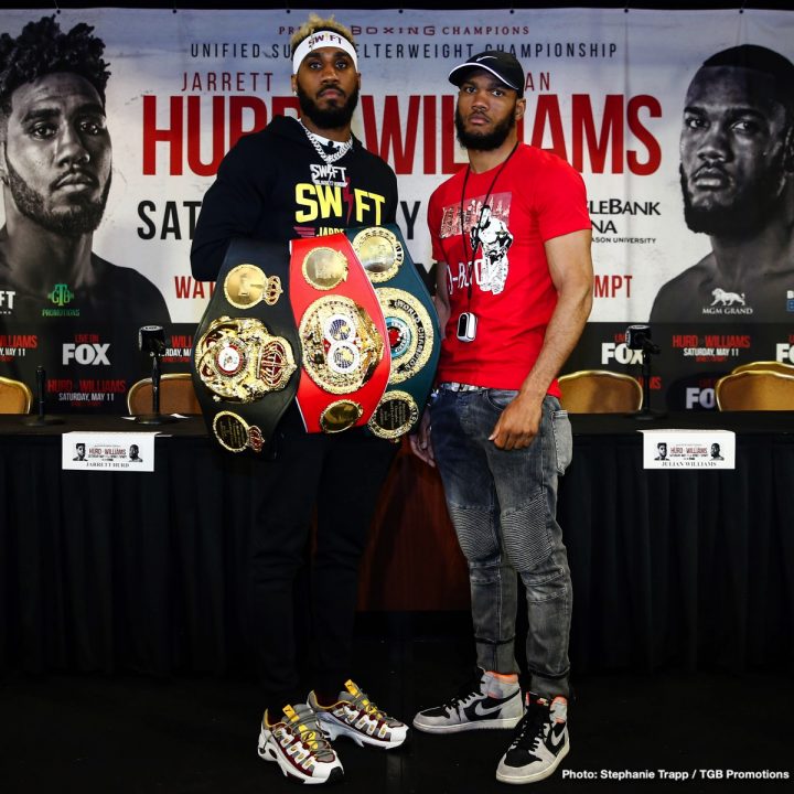 Photo: Jarrett Hurd vs. Julian Williams final press conference quotes & photos Image: Jarrett Hurd vs. Julian Williams final press conference quotes & photos
