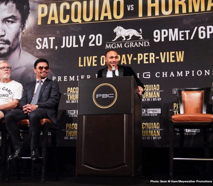 Image: Thurman says he'll probably retire if he loses to Pacquiao
