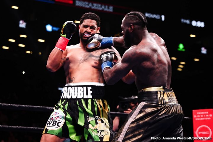 Image: Wilder KOs Breazeale; Russell Jr. TKOs Martinez - Live fight results