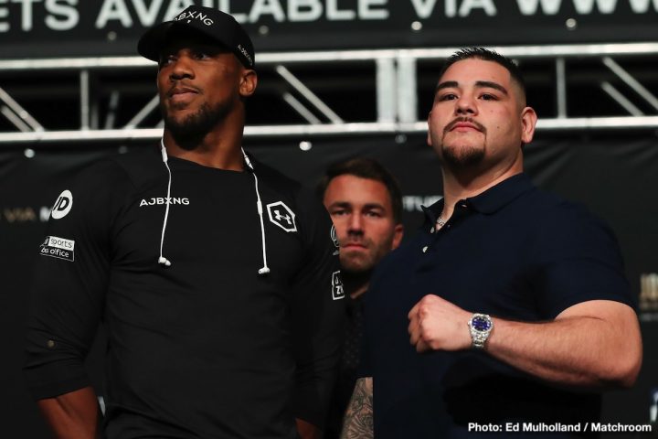 Andy Ruiz and Anthony Joshua face to face in their final press conference –  World Boxing Association