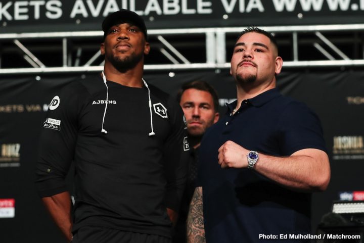 Image: Anthony Joshua vs. Andy Ruiz Jr. at final presser videos, photos