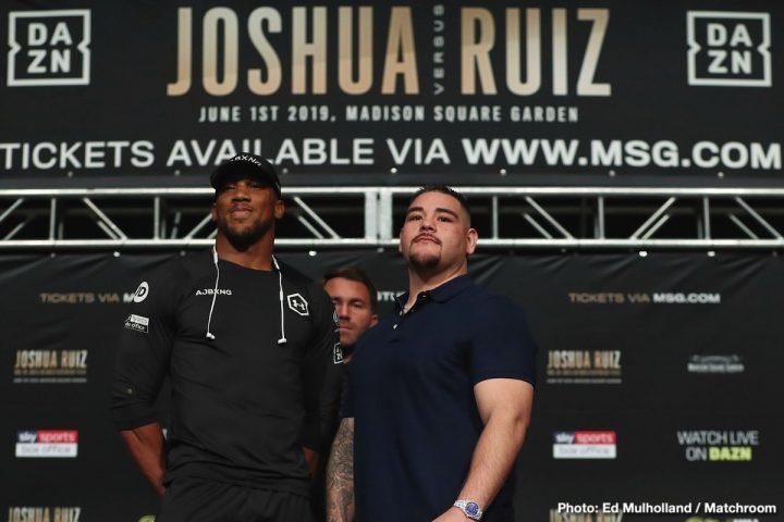 Image: Anthony Joshua vs. Andy Ruiz Jr. at final presser videos, photos