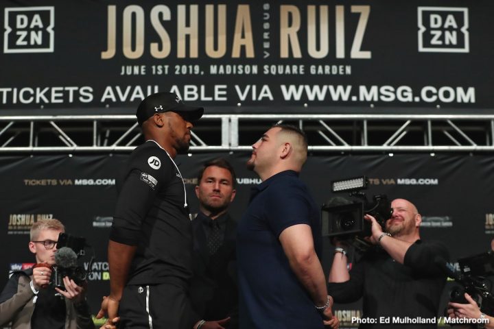 Image: Anthony Joshua vs. Andy Ruiz Jr. at final presser videos, photos