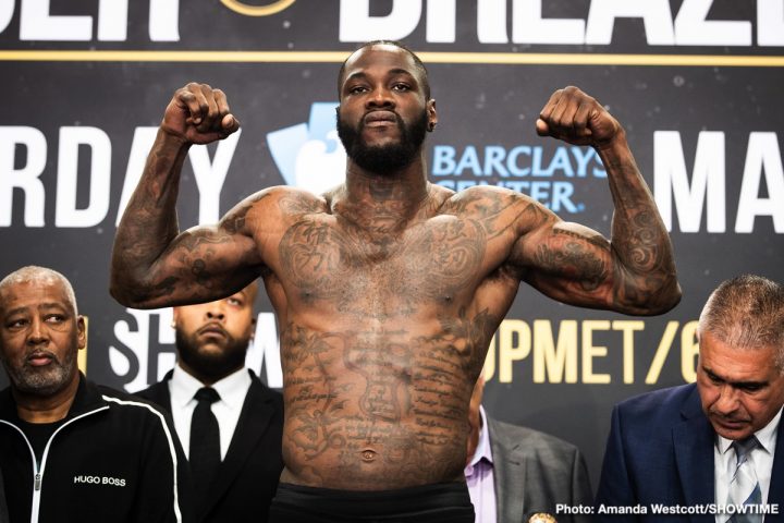 Image: Deontay Wilder looking bulked up like Hercules