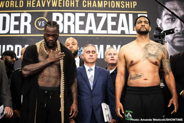 Image: Photos: Wilder - Breazeale, Russell Jr - Martinez, Heráldez - Méndez Weigh In