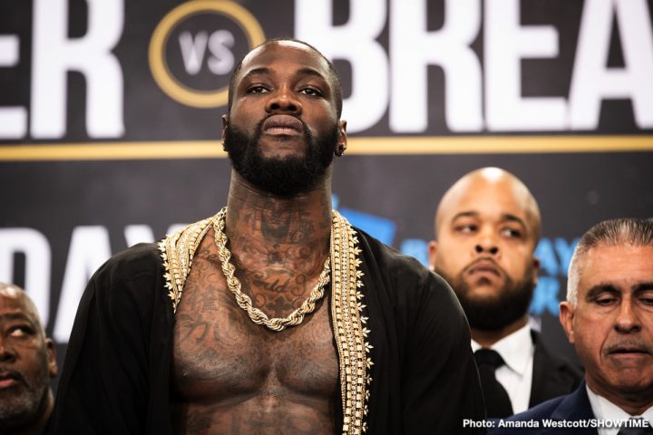Image: Deontay Wilder on Breazeale clash: "The least I can do is pay for his funeral"