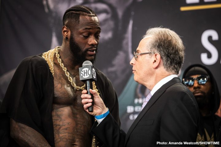 Image: Deontay Wilder explains why Fury didn't take rematch: "I gave him a concussion"