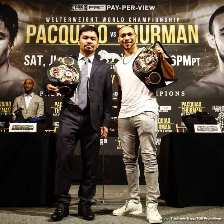 Image: Manny Pacquiao vs. Keith Thurman - Where To Watch & Live Stream Info