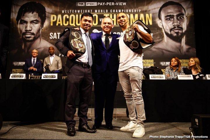 Image: Pacquiao says he'll use speed to beat Thurman
