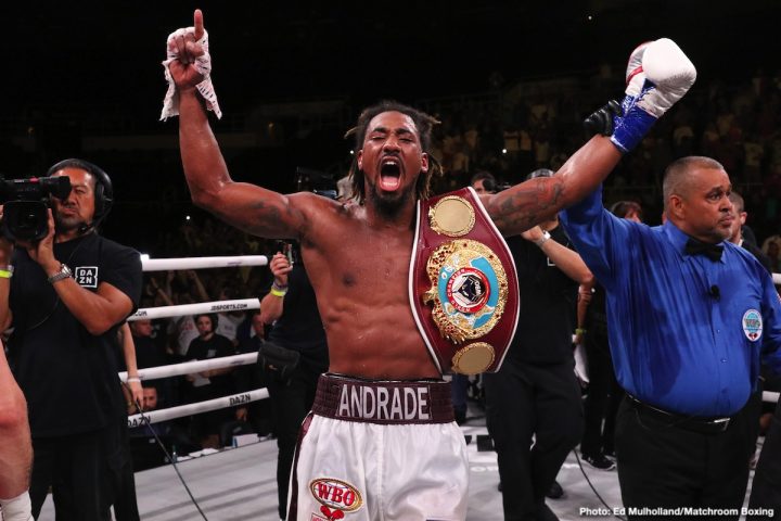 Demetrius Andrade, Joseph Parker boxing photo and news image