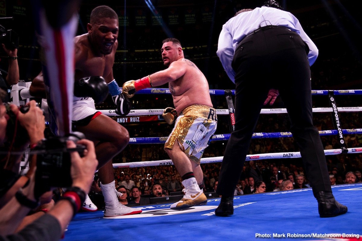 Andy Ruiz Jr., Anthony Joshua boxing photo