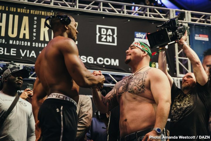 Image: Andy Ruiz reveals his weight for Joshua fight