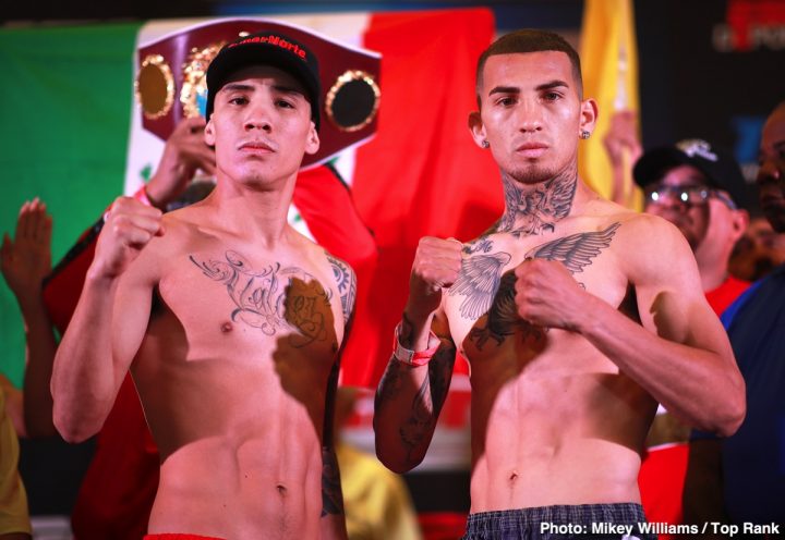 Image: Oscar Valdez vs. Jason Sanchez weigh-in results