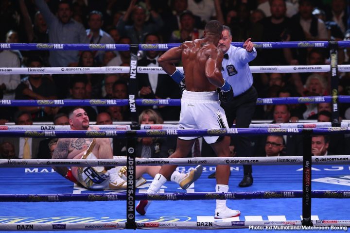 Image: Joshua beats Ruiz by clinching him constantly says Peter Fury