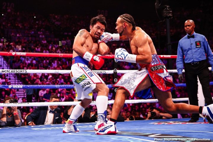 Image: Keith Thurman hit Manny Pacquiao more than any other fighter before him