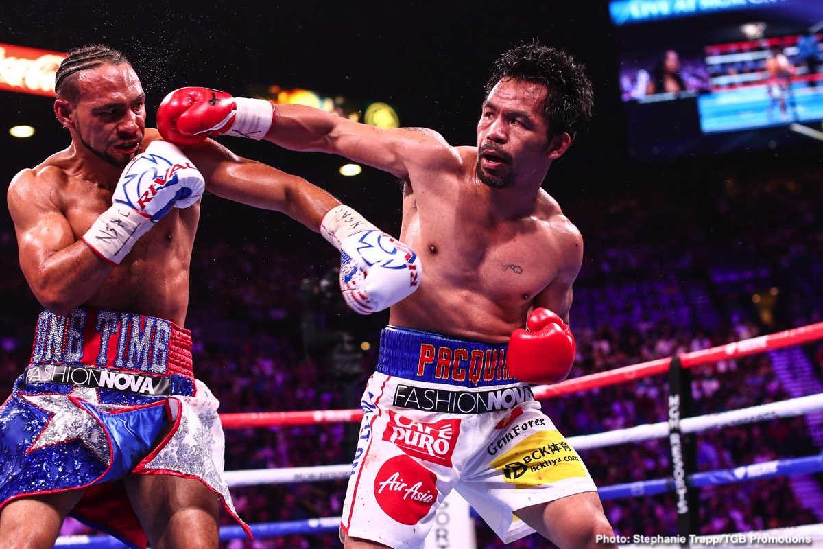 Terence Crawford, Manny Pacquiao boxing photo