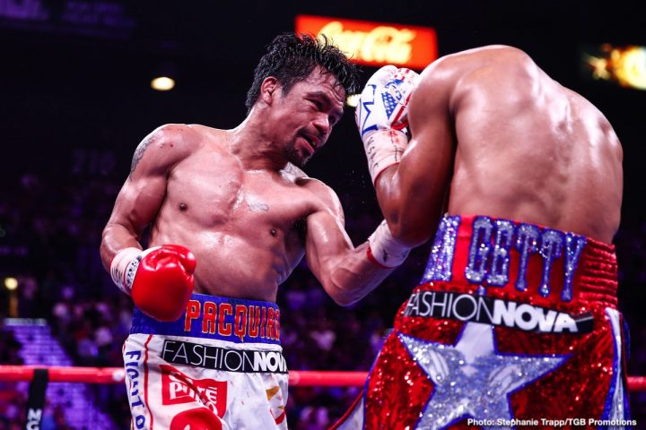 Pacquiao vs. Thurman boxing photo