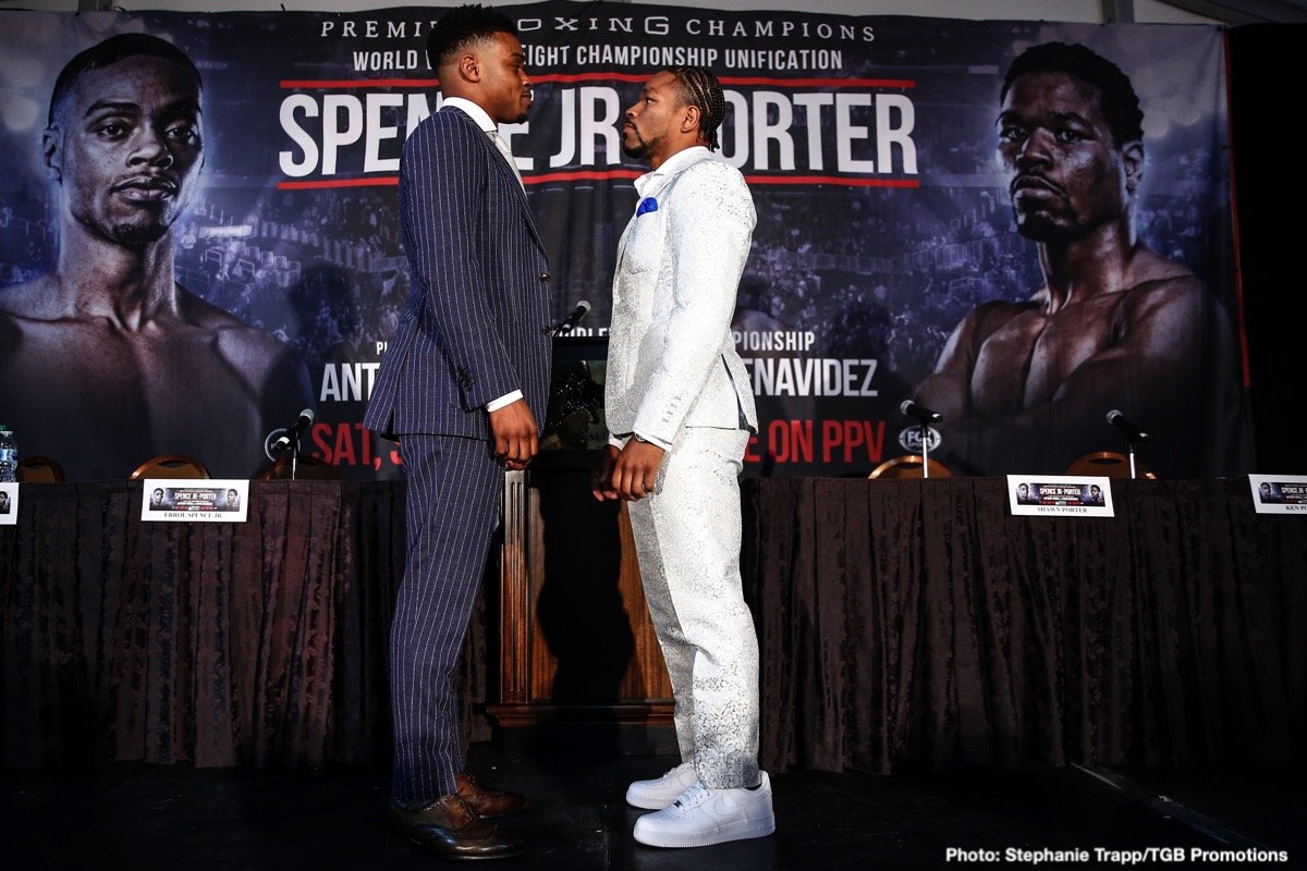 Errol Spence Jr. Vs. Shawn Porter Press Conference Quotes & Photos