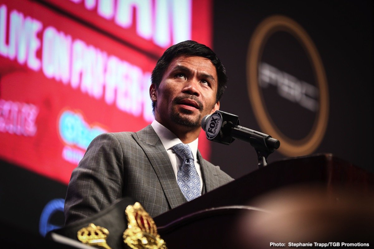Image: Manny Pacquiao begins training for Errol Spence fight