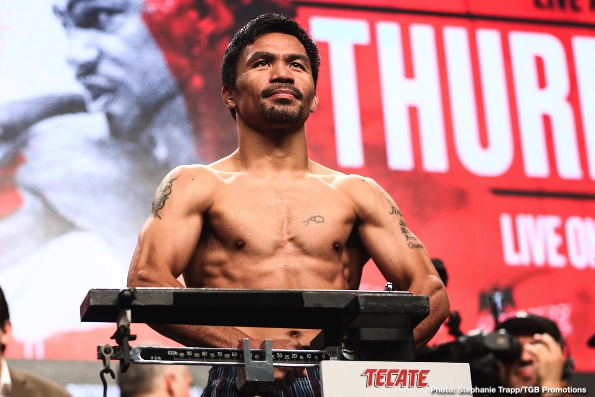 Image: Smith: scared Pacquiao will get knocked out by Crawford