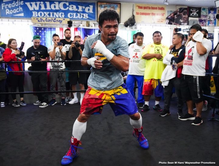 Image: Pacquiao focusing on speed ahead of Thurman clash