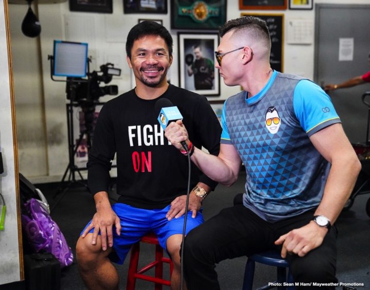 Image: Pacquiao says he might KO Thurman before 6th round