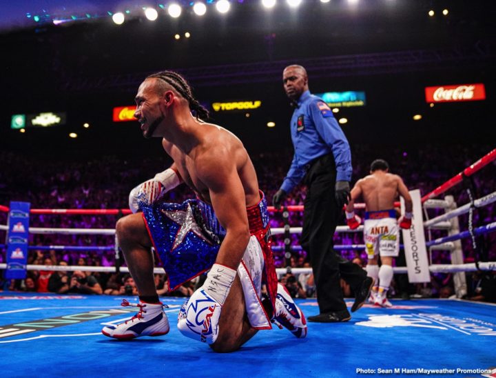 Image: Keith Thurman fought with busted rib for Pacquiao fight says Gary Antuanne Russell