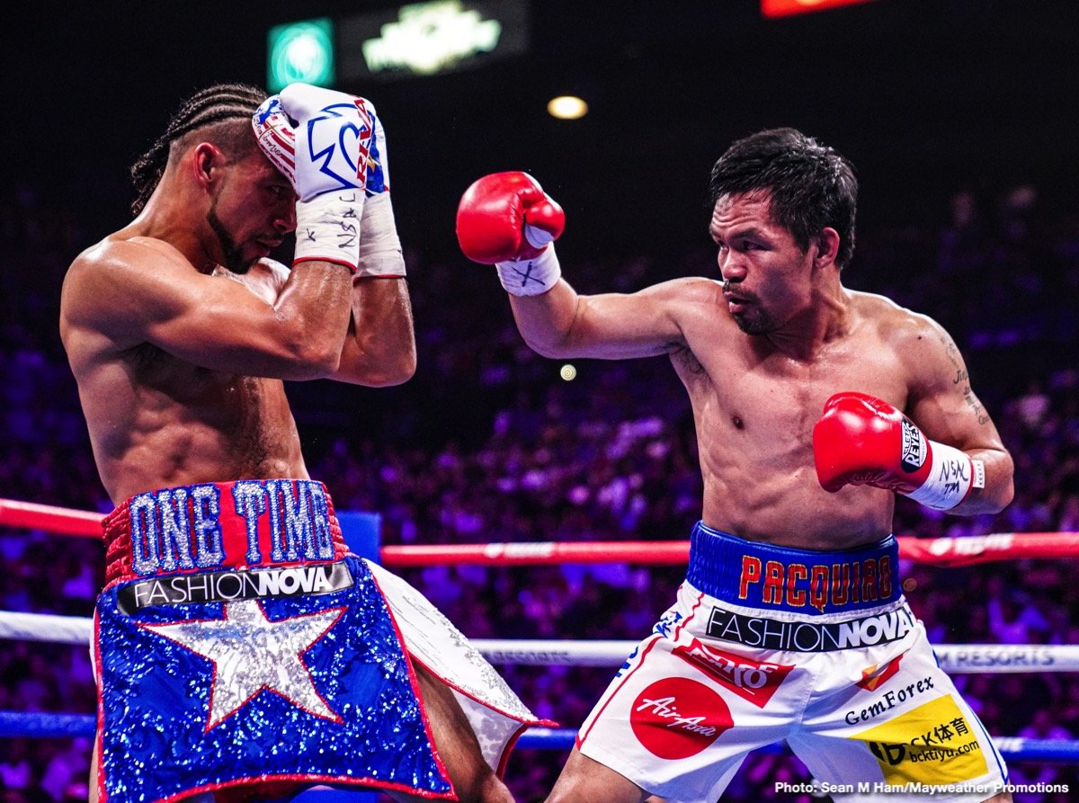 Paulie Malignaggi, Manny Pacquiao boxing photo