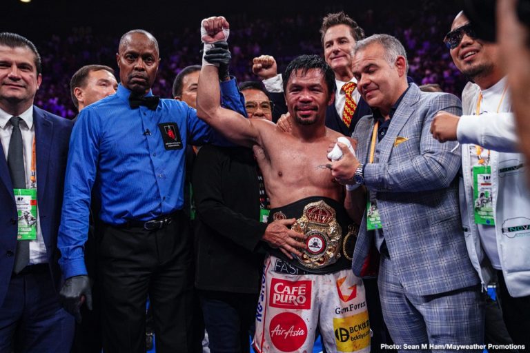 Image: WBA will not reinstate Manny Pacquiao as 147-lb Super Champion