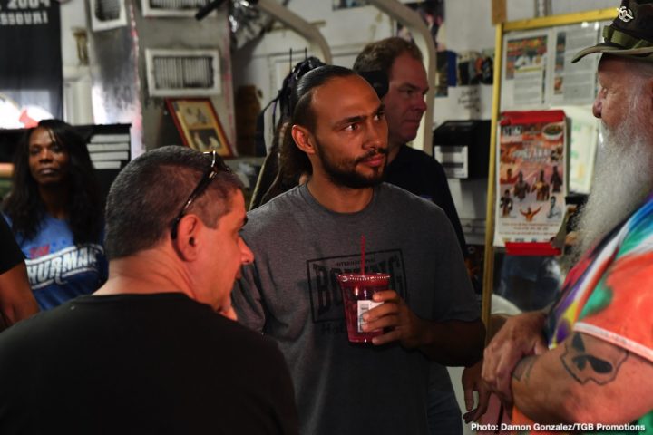 Image: Keith Thurman Tampa media workout quotes - Pacquiao vs Thurman