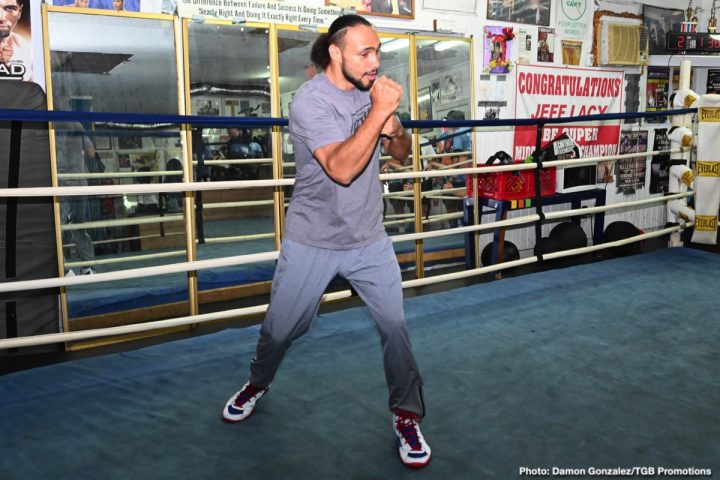 Image: Keith Thurman Tampa media workout quotes - Pacquiao vs Thurman