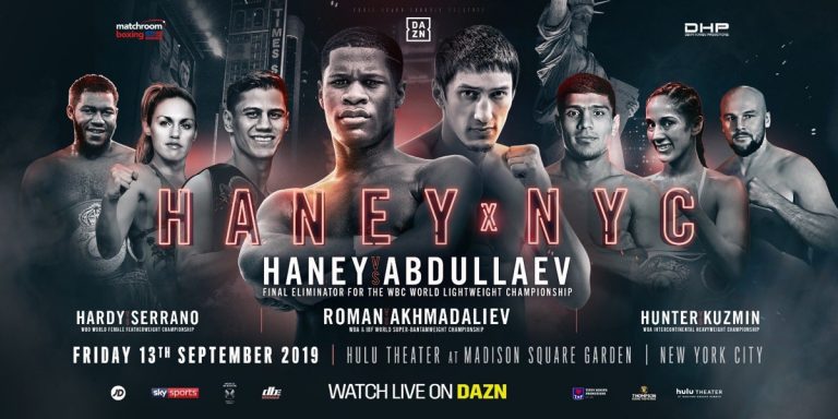 Image: Devin Haney vs. Zaur Abdullaev for interim WBC lightweight title on Sept.13