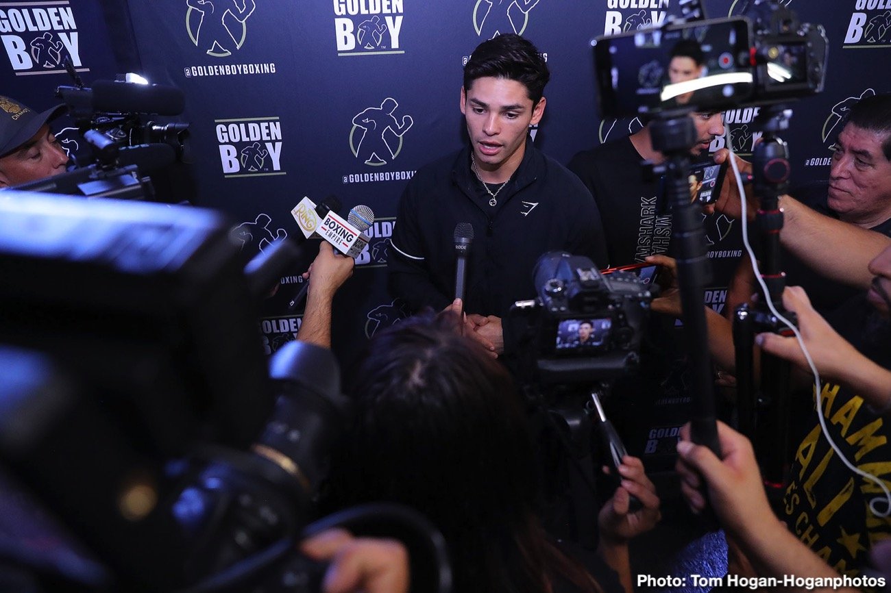 Image: Ryan Garcia showing off super speed ahead of Rumero Duno fight