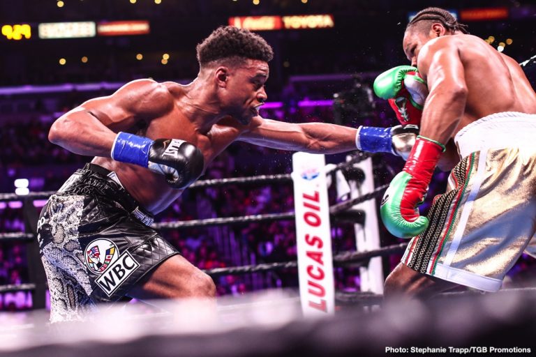 Image: Errol Spence confirming he'll fight in January, Danny Garcia back on