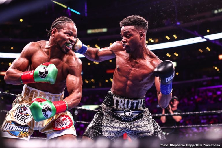Image: Photos / Results: Spence Jr. Unifies Welter Titles Porter In Epic Fight