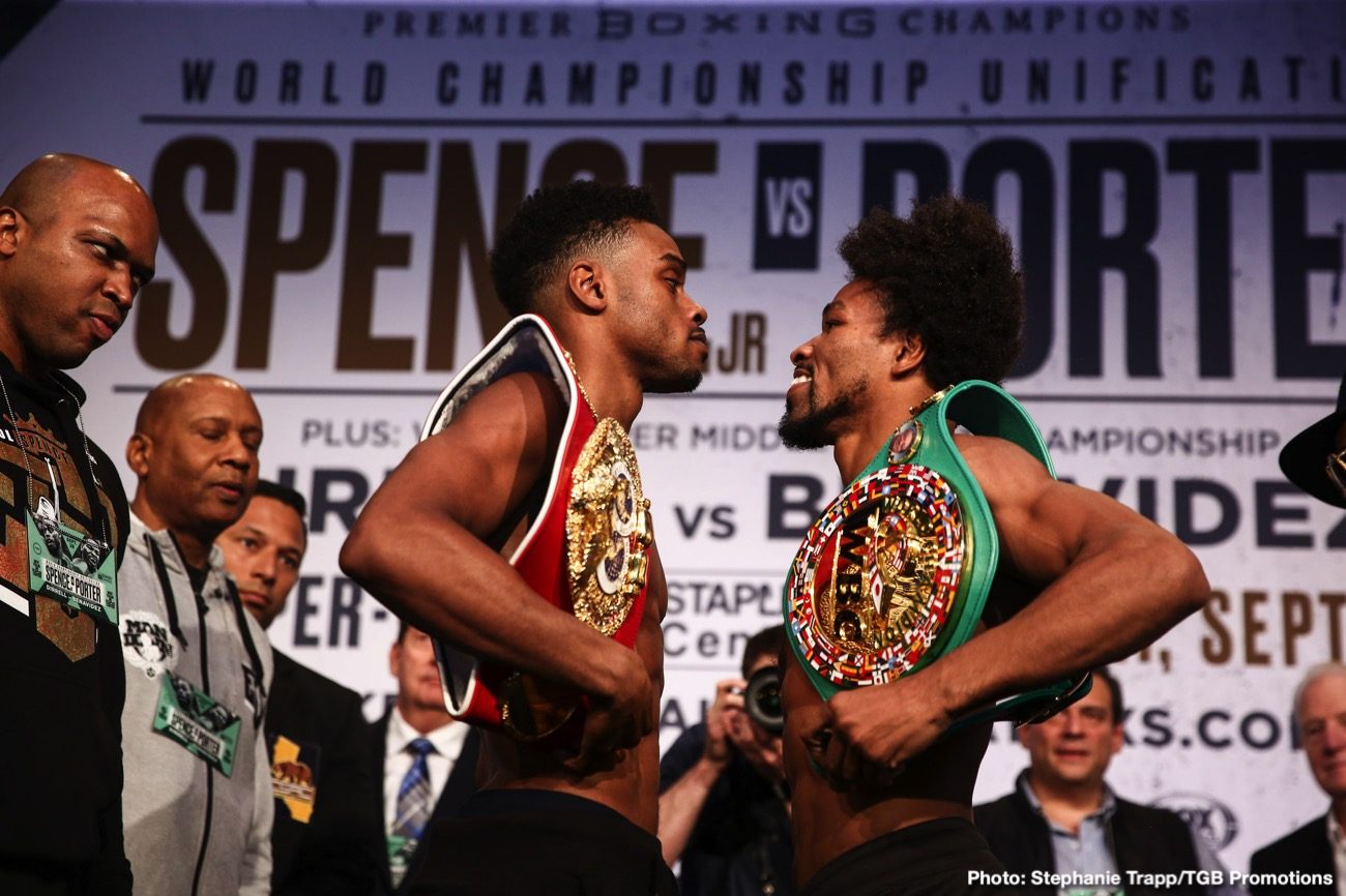 Image: Errol Spence and Shawn Porter are in perfect form ahead of their welterweight showdown