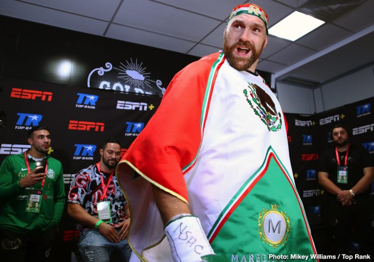 Image: Tyson Fury in favor of Conor McGregor returning to boxing