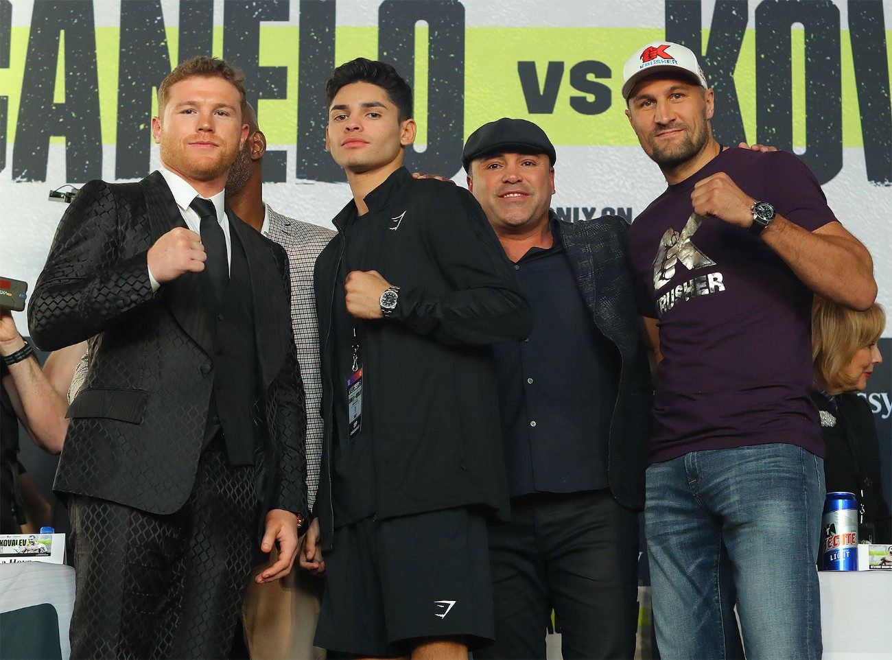 Oscar De La Hoya, Canelo Alvarez, Sergey Kovalev boxing photo